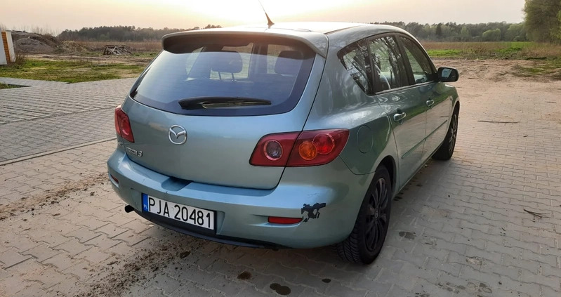 Mazda 3 cena 6900 przebieg: 185600, rok produkcji 2005 z Lipsk małe 352